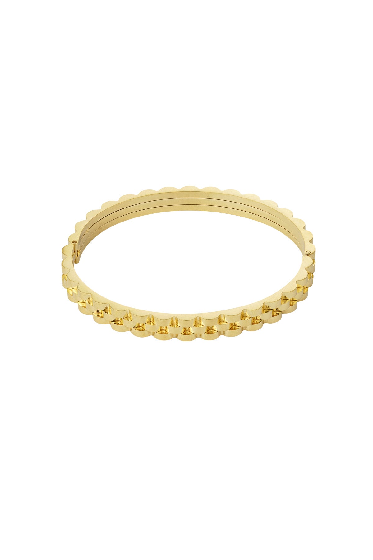bracelet jonc à maillons