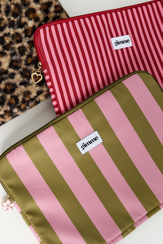 Housse d'ordinateur portable à rayures Gimme - 13 pouces