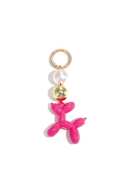 Porte-clés pour sac en forme de chien ballon