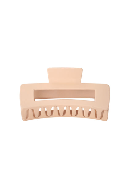 Barrette rectangle - crème Plastique