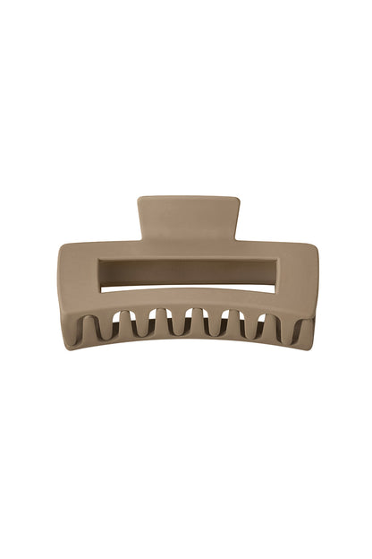 Barrette rectangle - crème Plastique