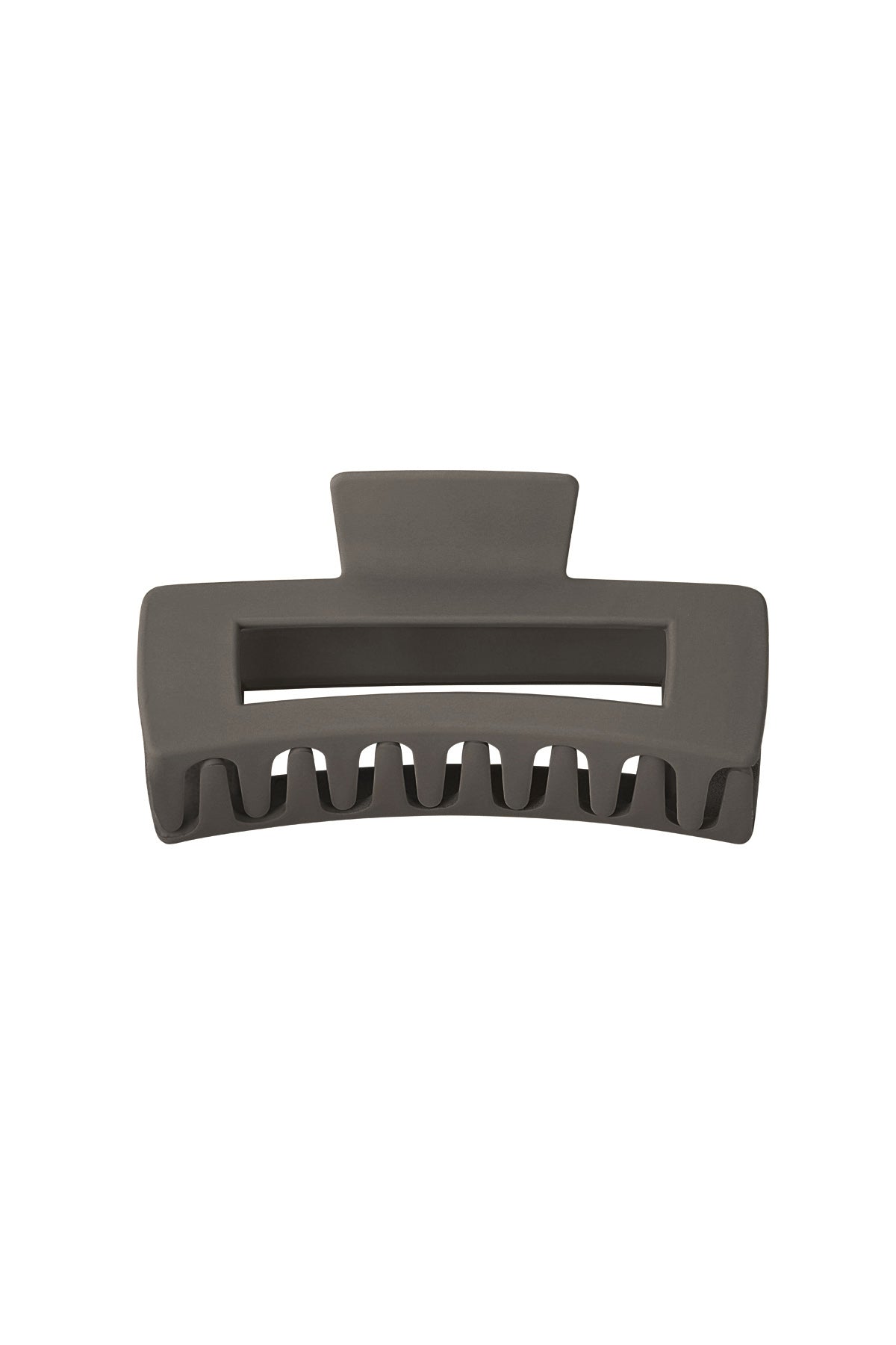 Barrette rectangle - crème Plastique