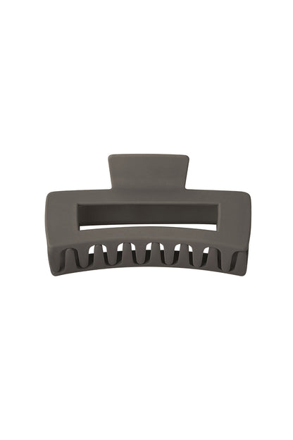 Barrette rectangle - crème Plastique
