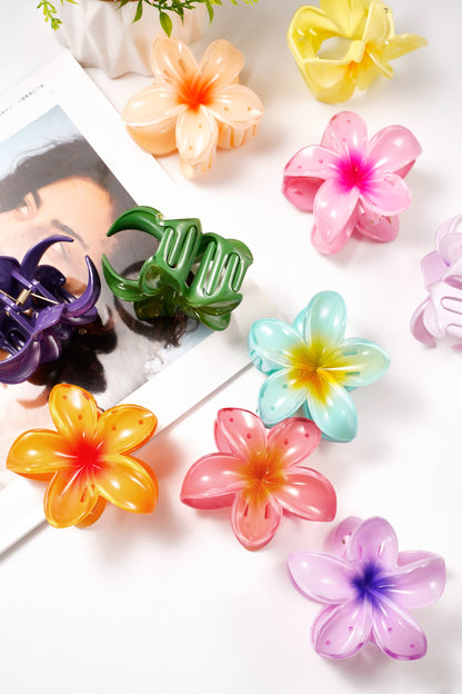 Barrette à cheveux fleur dégradé Hawaii love