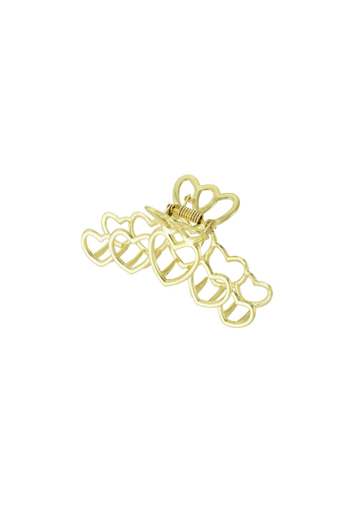 Barrette à cheveux love all over - doré
