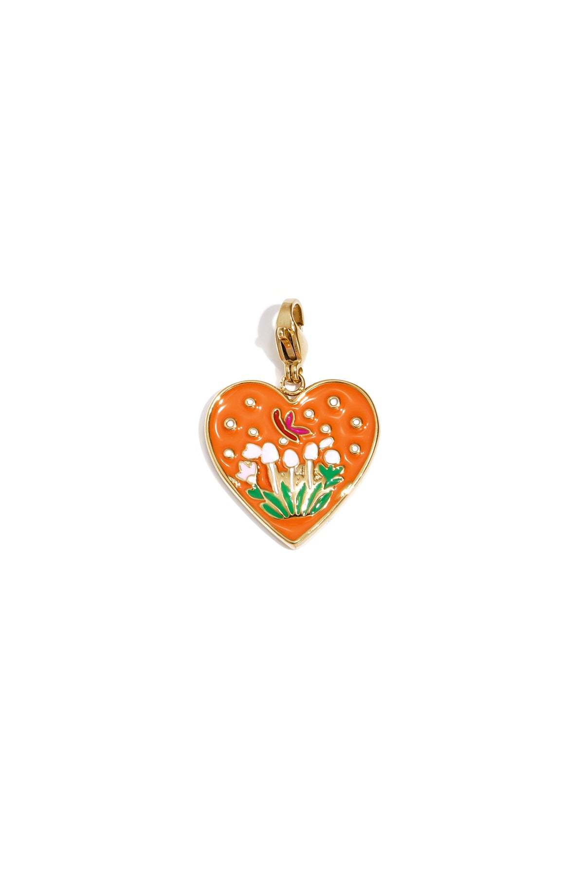 Breloque cœur avec tulipes à faire soi-même