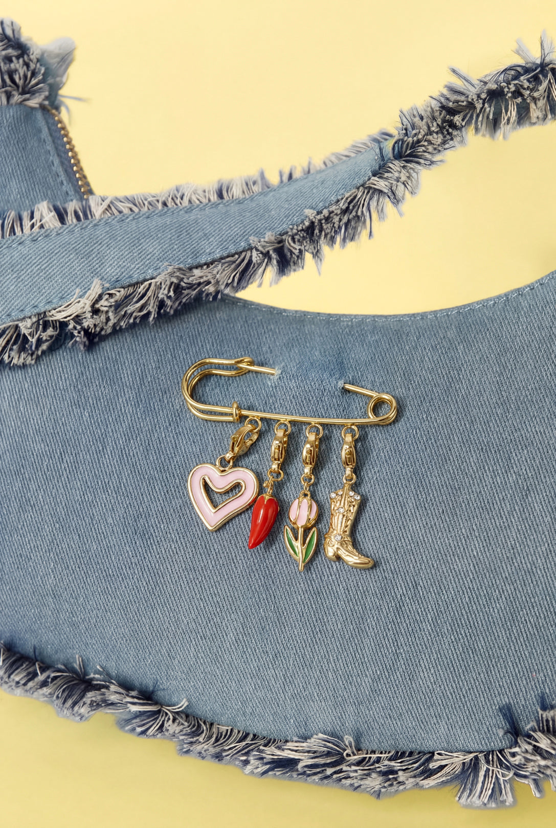 Broche 4 breloques à faire soi-même