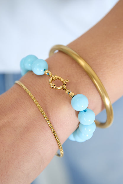Bracelets en perles de résine DIY Daily Simple Series Bijoux pour femmes - 12 mm