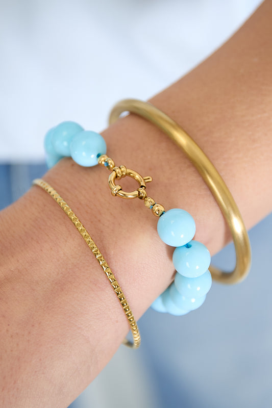 Bracelets en perles de résine DIY Daily Simple Series Bijoux pour femmes - 12 mm
