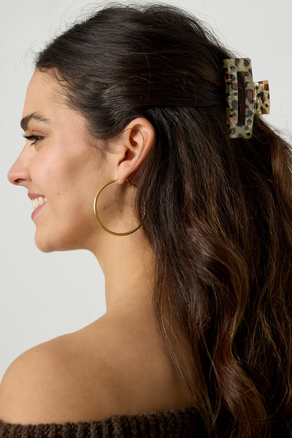 Pinces à cheveux en acrylique imprimé léopard, accessoires quotidiens