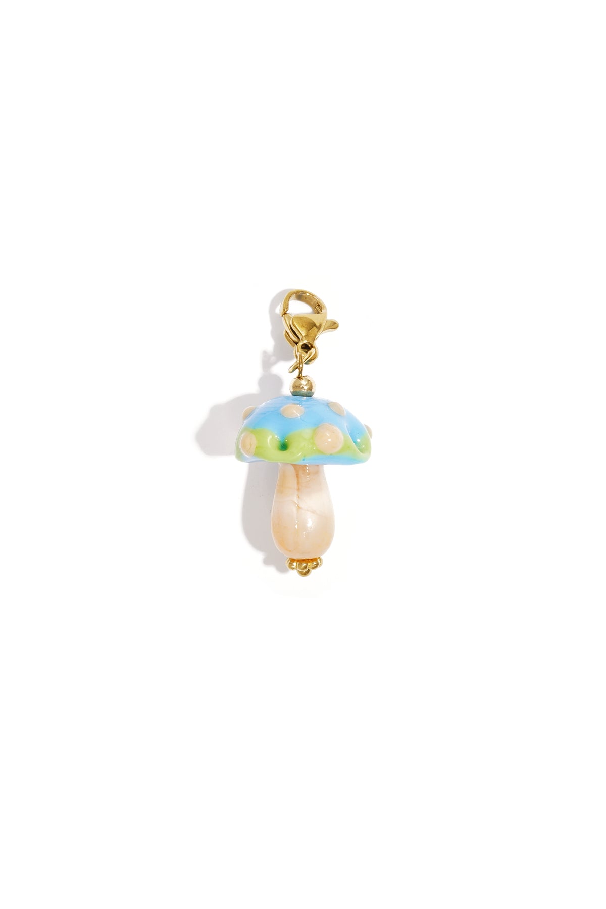 Bijou breloque champignon orange DIY