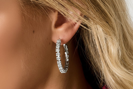 Boucles d'oreilles créoles en cuivre géométriques élégantes de Noël, série luxueuse, bijoux pour femmes