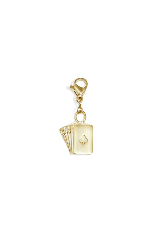 Breloques en acier inoxydable pour bijoux de poker, collection décontractée et simple pour femmes